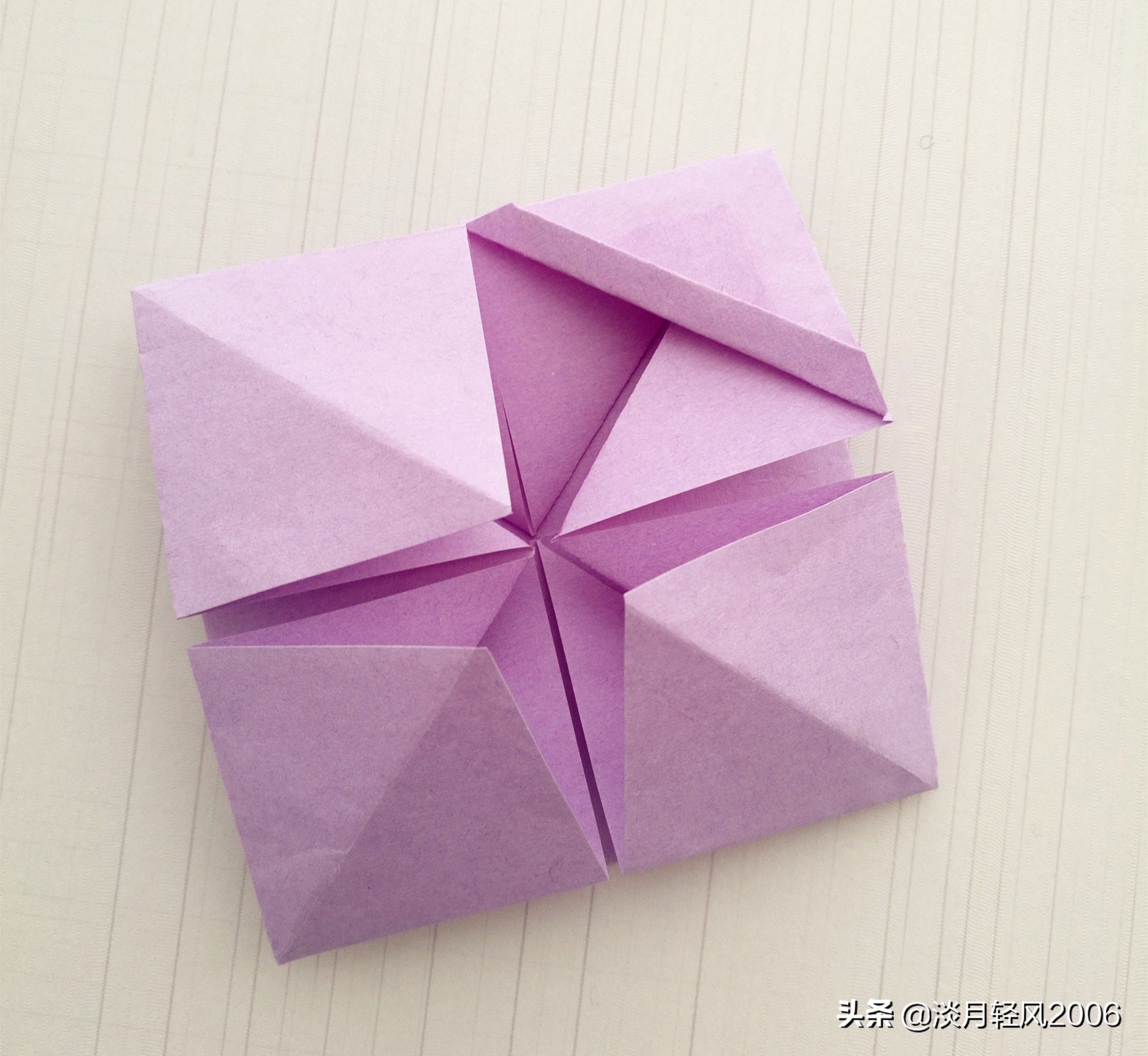 最简单的小花篮折纸,手工折纸小花篮怎么折