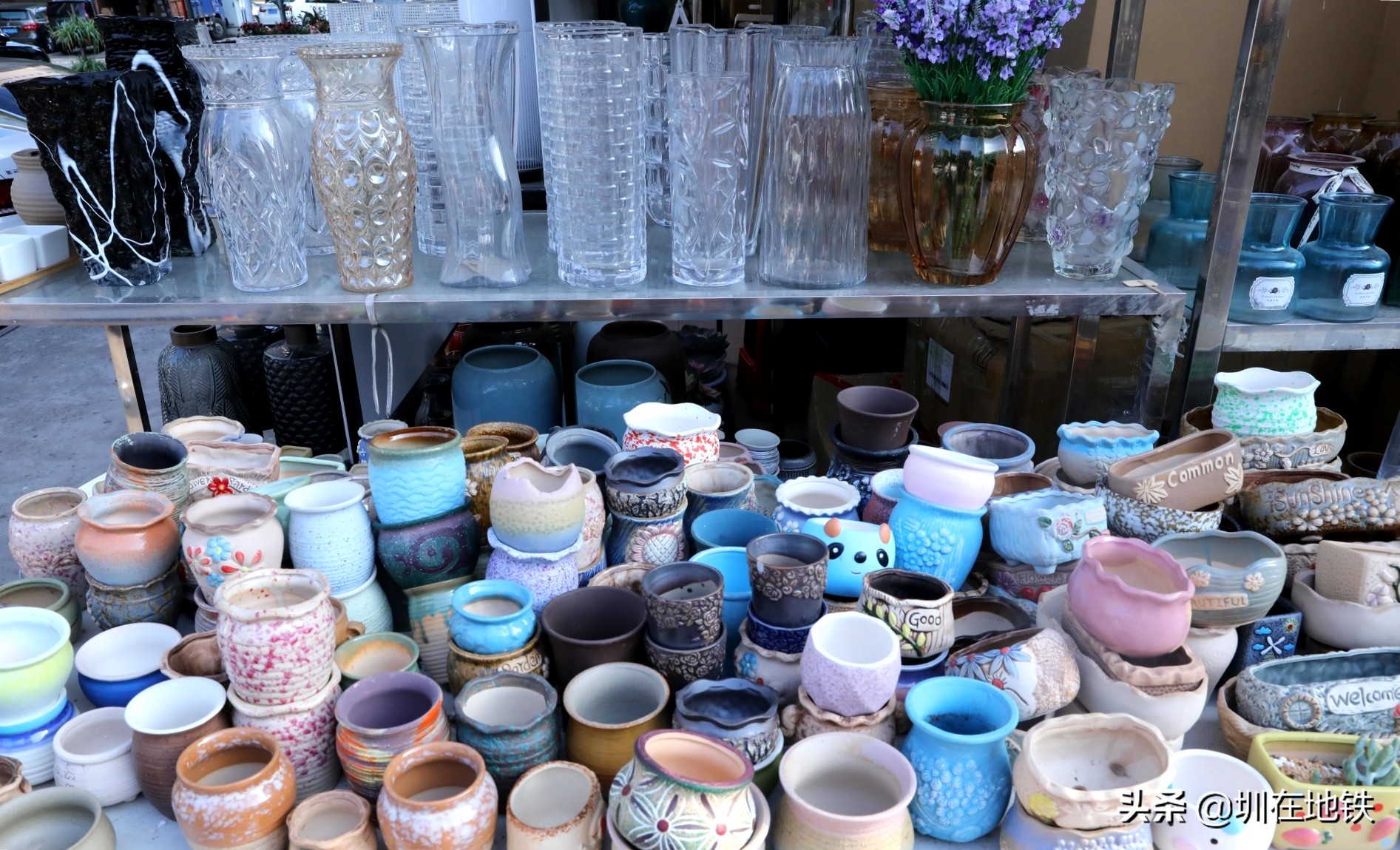 乘坐地铁到滘口花卉市场,从地铁到花卉市场