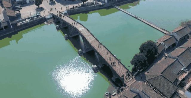 古镇水墨风景,水墨画古镇风景