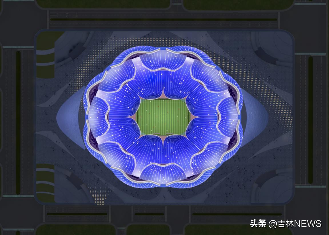 恒大荷花球场,荷花造型效果图大全