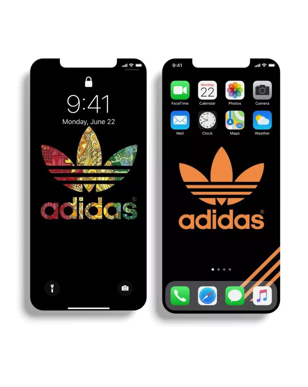 adidas炫彩壁纸高清版 (阿迪达斯超轻潮图壁纸)