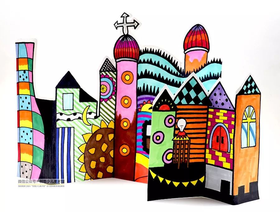 巴洛克风格城堡儿童画,沙漠城堡简笔画儿童画