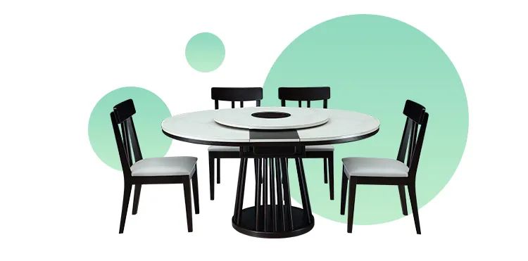 带电磁炉桌面一体可伸缩餐桌圆形,餐桌伸缩折叠带电磁炉