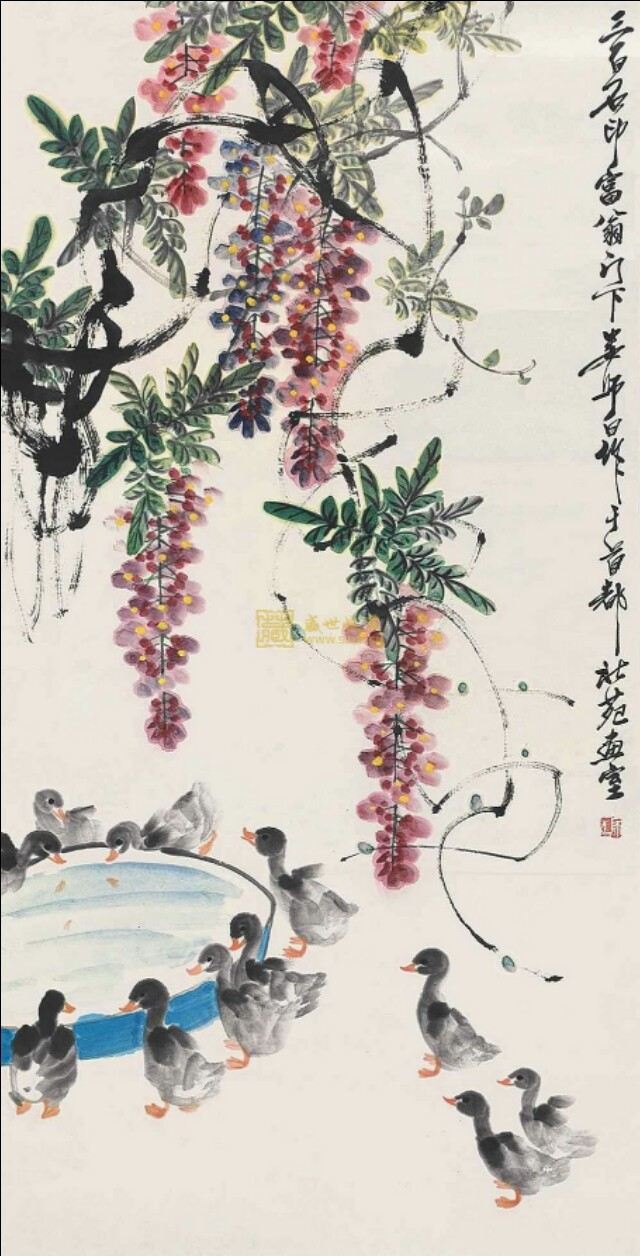 娄师白小鸭子画法,娄师白小鸭子