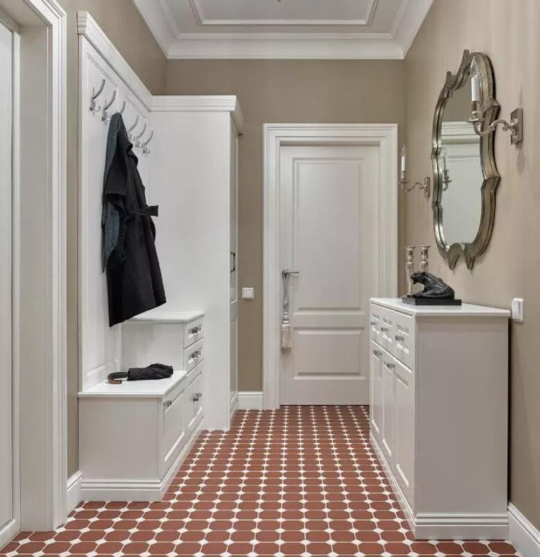 入户门厅造型设计,入户只能做一扇门的鞋柜怎么设计