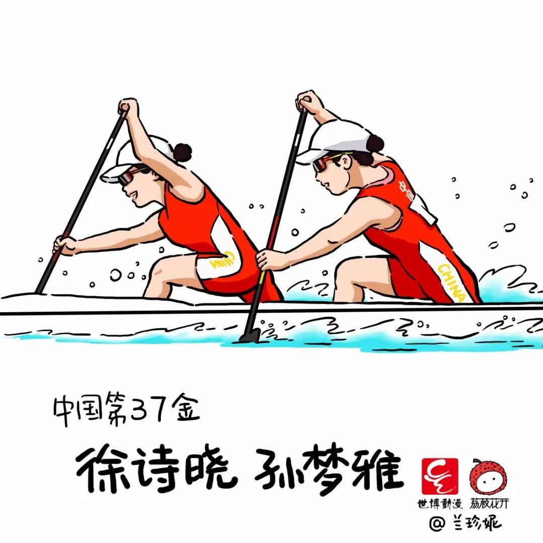 萌翻了手绘34个省级轮廓图,萌翻了姑娘手绘38张奥运冠军漫画