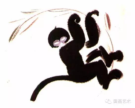 韩美林作品猴,韩美林画猴子视频教程