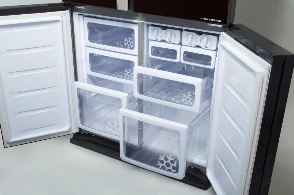 夏普冰箱412升,夏普冰箱十字门超薄