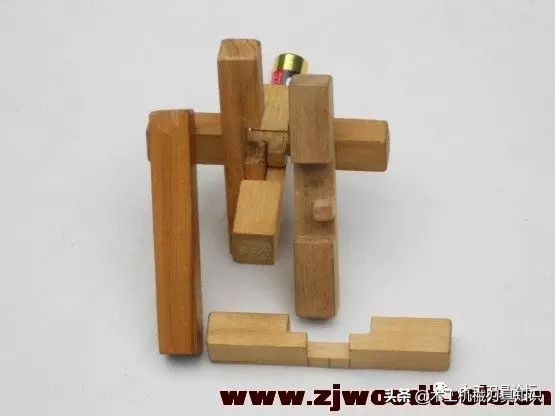 鲁班锁十角图解,鲁班锁三根拼法