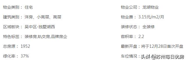 苏州龙湖首开湖西星辰出租,龙湖首开湖西星辰最新房价