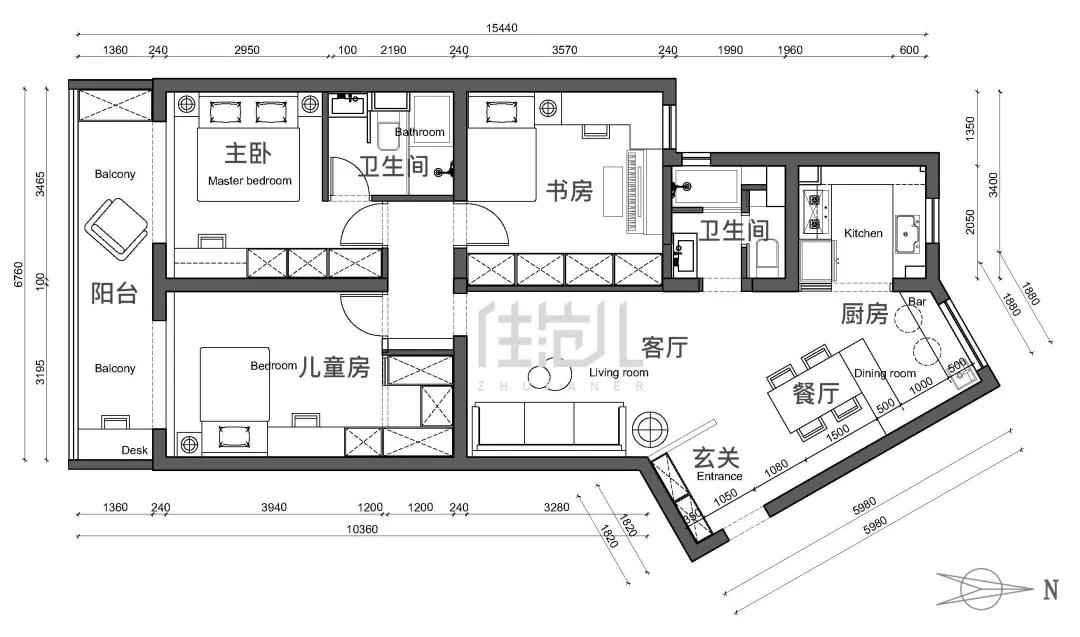 绝了!100㎡两娃之家零杂物,鸡肋空间原地增值20万