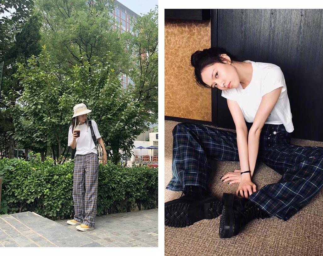 时髦精示范一件白t的100种穿法,一件白t多种穿法女显瘦