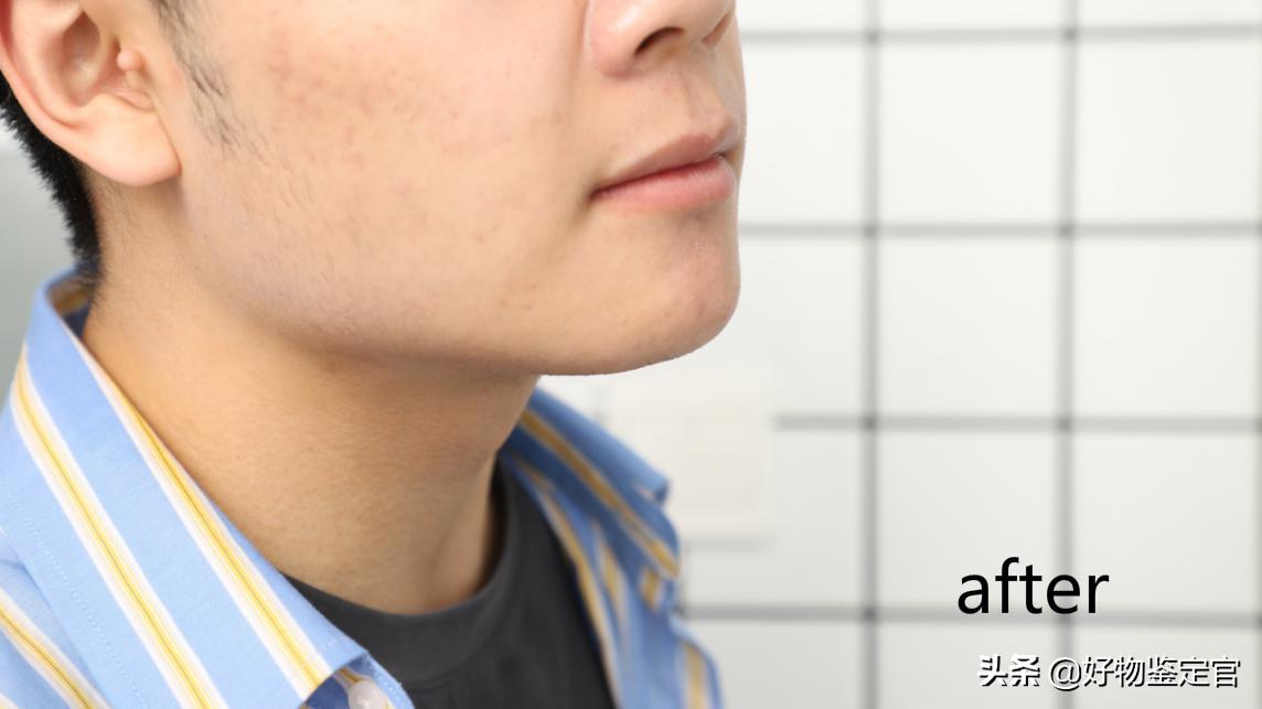 博朗剃须刀剃须效果个人分享,博朗剃须刀9系剃须前后对比