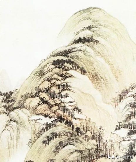 清王翚溪山红树图,清王翚虞山十二景图册