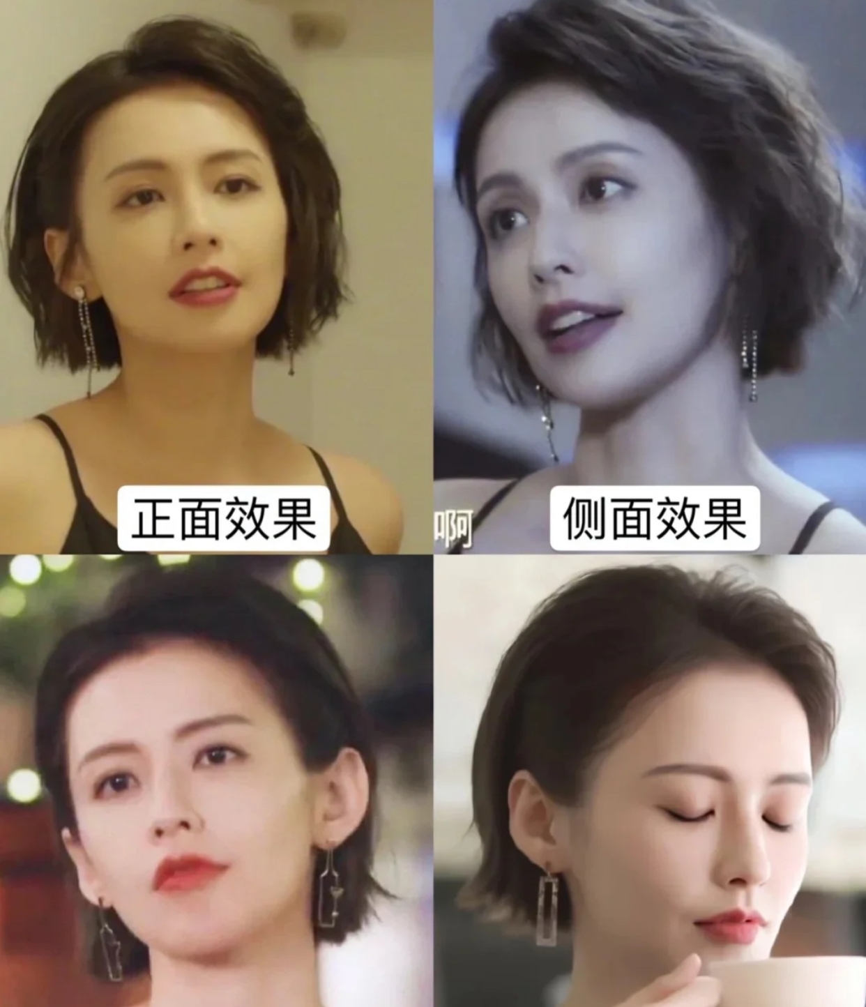 刘海中长发波浪卷发型,适合齐刘海的卷发减龄