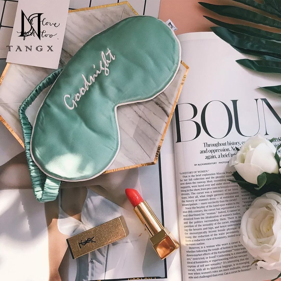 睡眠眼罩推荐真丝,眼罩遮光睡眠舒适真丝眼罩