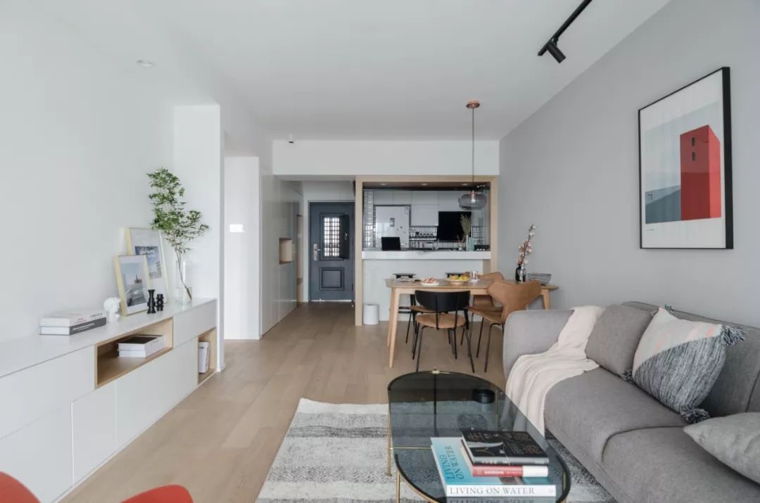 68平小户型一室一厅带衣帽间,茶室衣帽间一体小户型