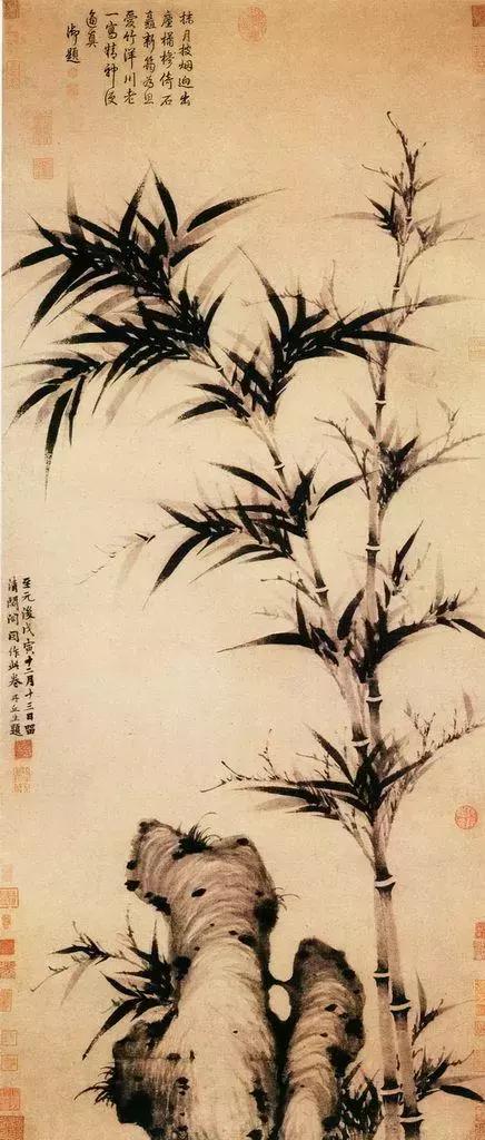 以竹为题的画,以竹筝为主题的画作