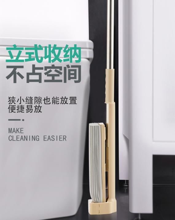 自拧水拖把免手洗懒人拖地神器,自动拧水拖把可拆卸