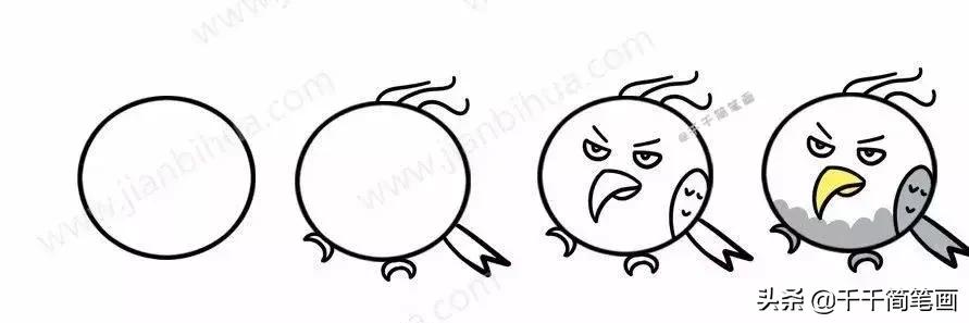 超级可爱的简笔画动物头像,呆萌小动物头像图片简笔画