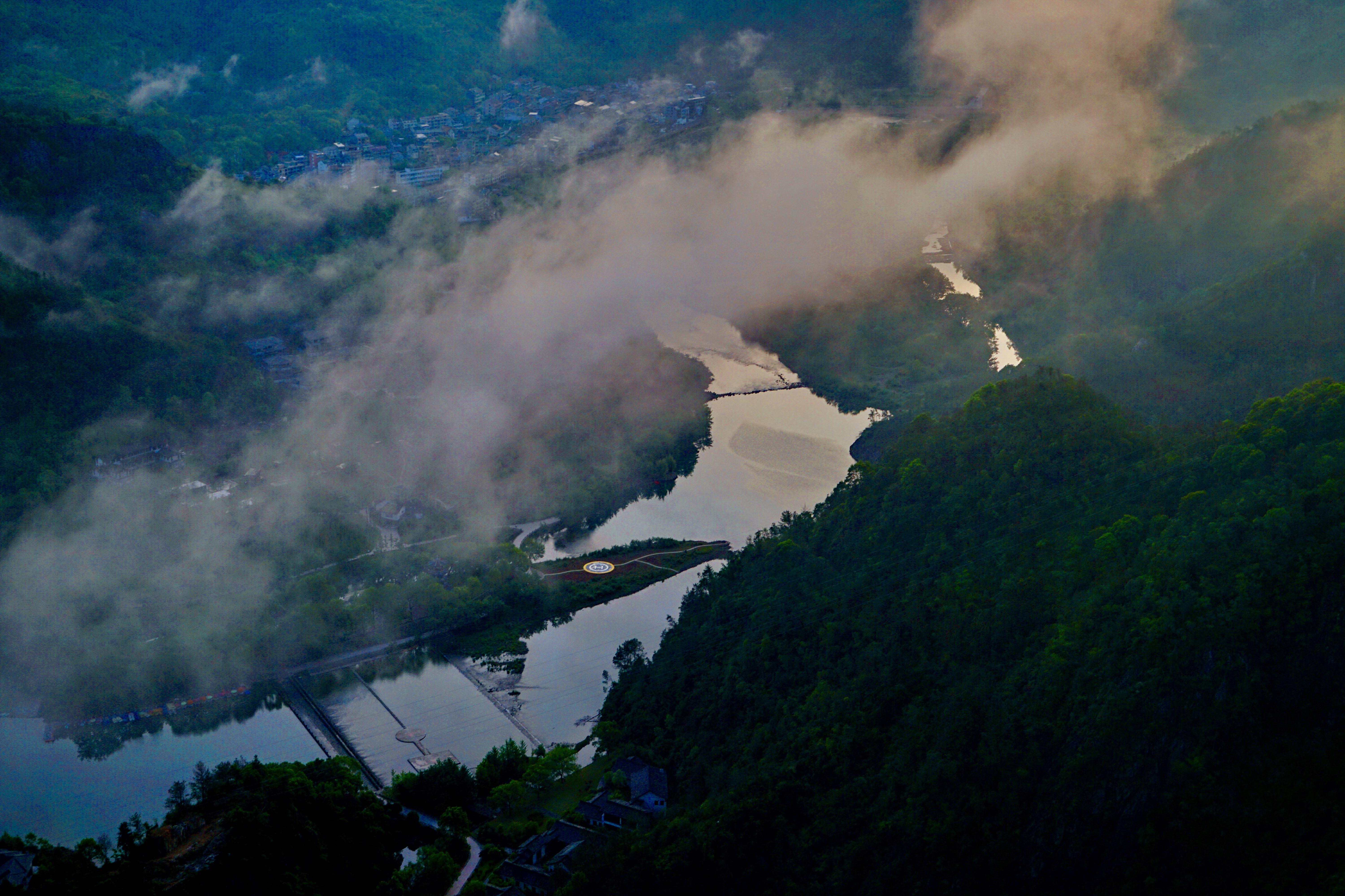 在温州日出最佳观景台，坐看楠溪江美轮美奂的视觉盛宴