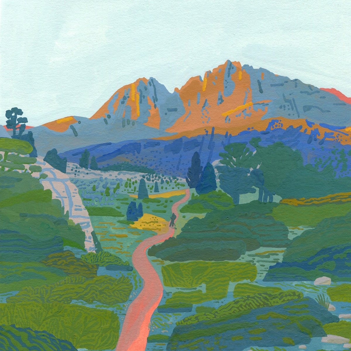 意境干净的水彩画,意境水彩画作品简单又漂亮