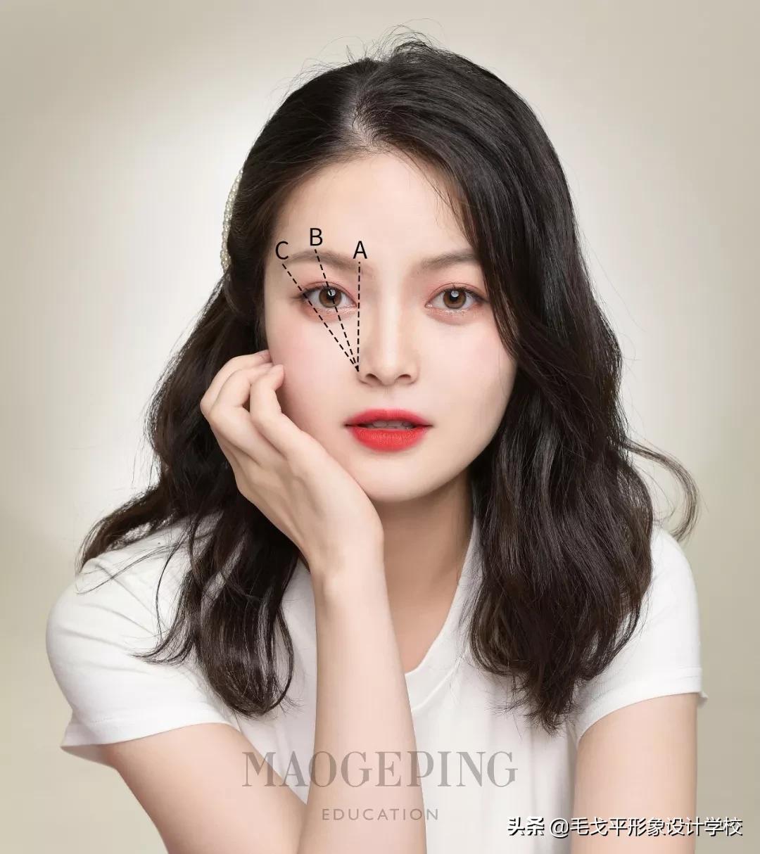 日常画眉妆教程,初学跟妆如何画眉毛