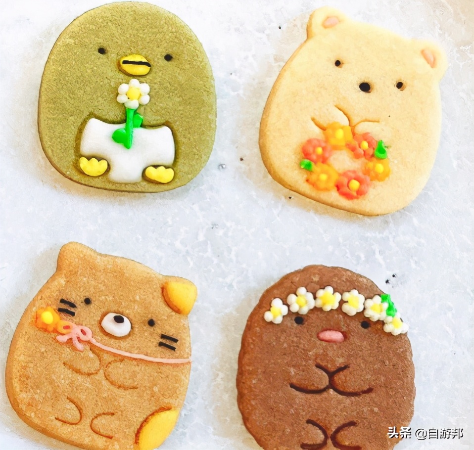 日系蛋糕可爱小猫,日本甜品卡通角落生物