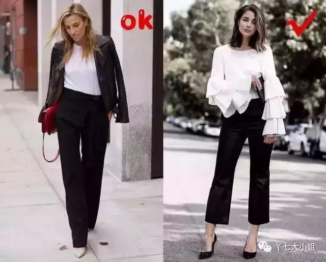 九分裤显腿长什么原因,九分裤显腿直