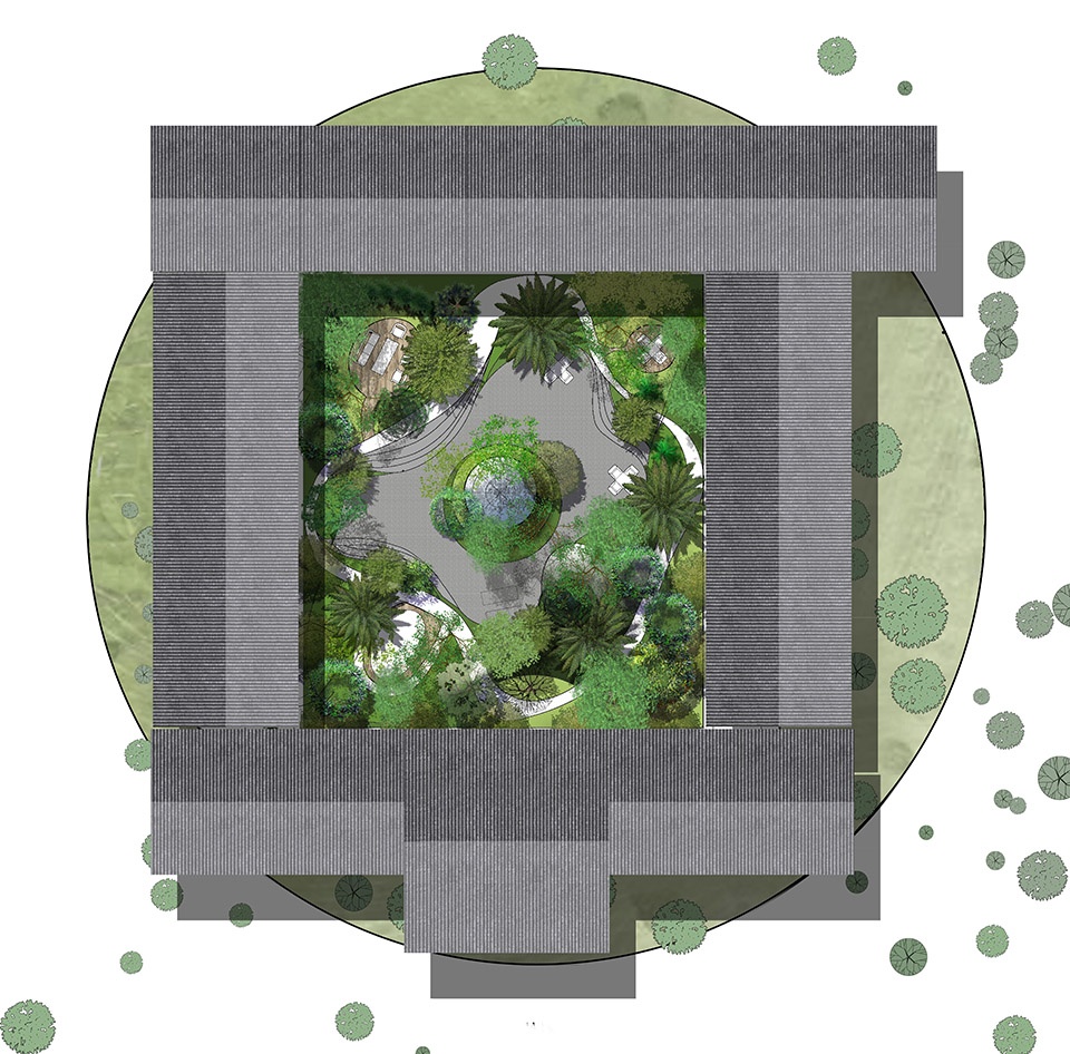 中国传统四合庭院的人文办公综合体升级改造