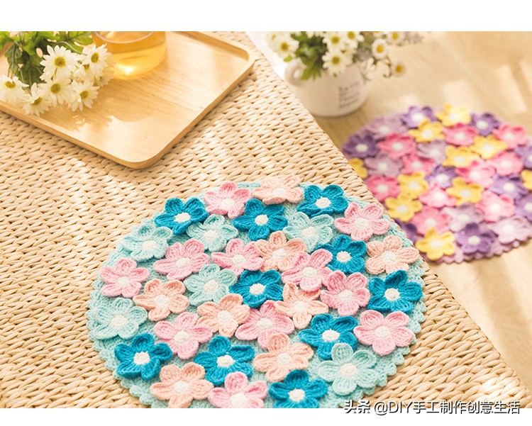 美轮美奂的钩编坐垫,怎样钩编各种坐垫