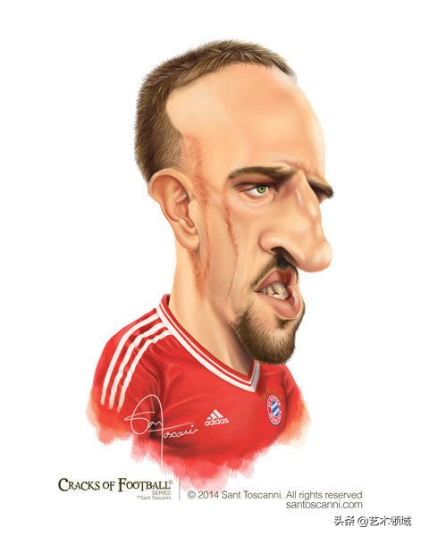 SantToscanni足球明星卡通漫画头像
