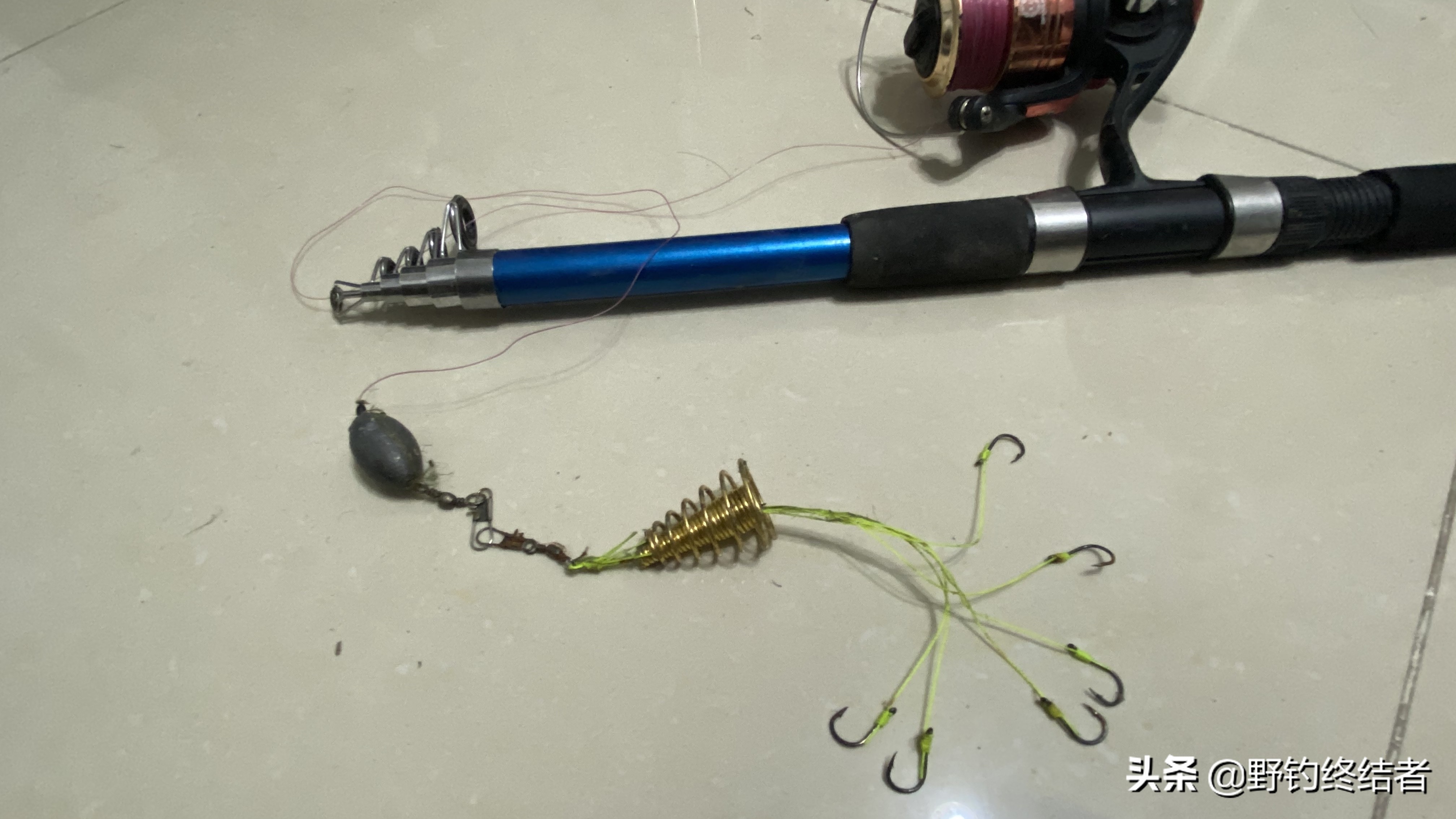 海竿爆炸钩钓鲤鱼绑线全套方法,海竿爆炸钩防挂底的正确钓法