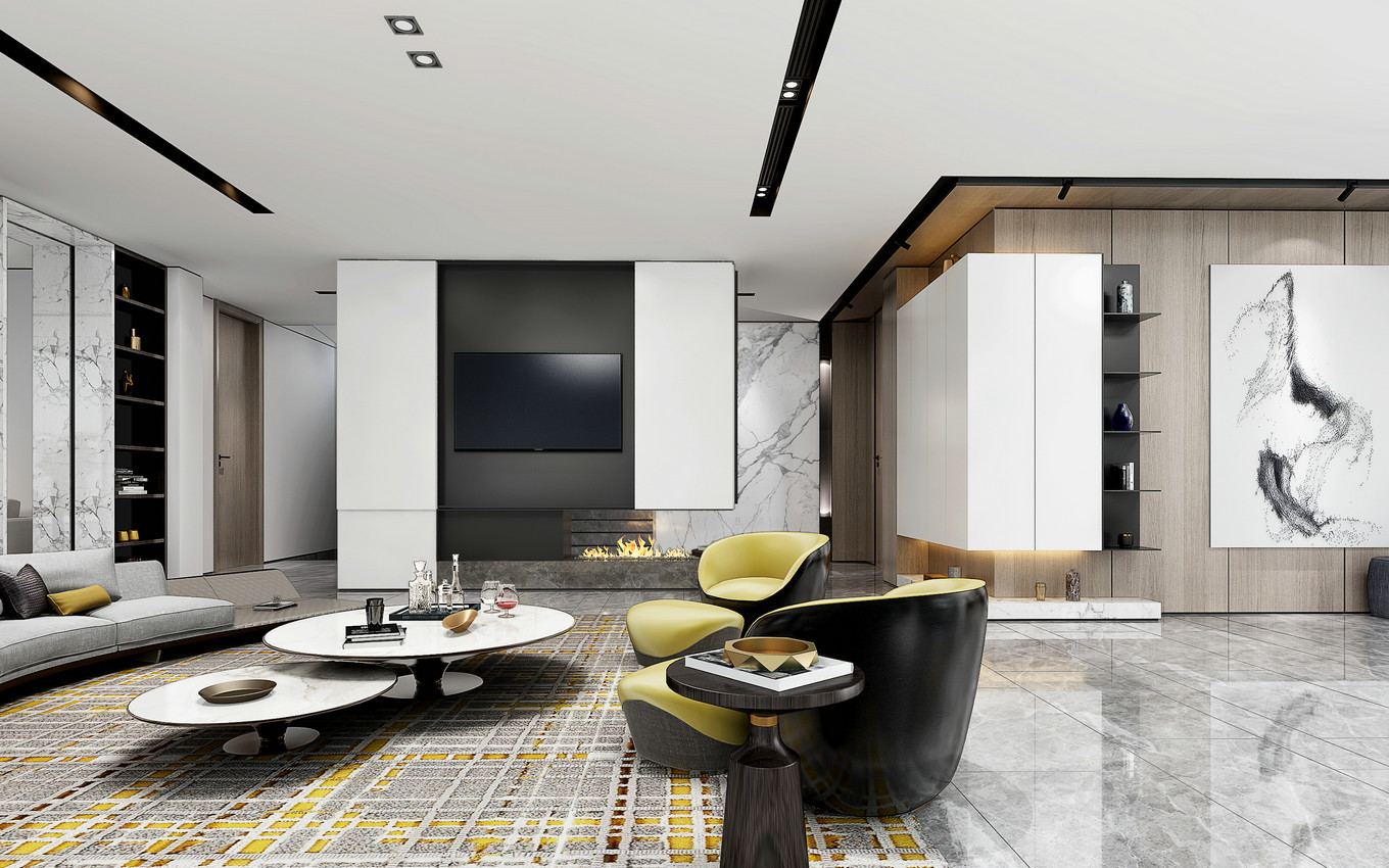 3dmax平面模型设计图,3dmax室内设计效果图带cad施工图