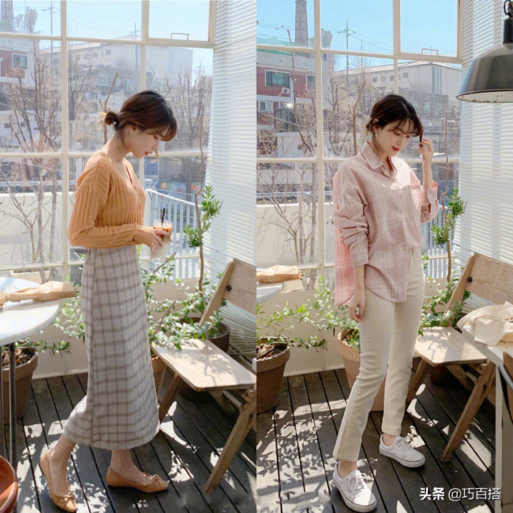 今年流行的春季搭配穿出女神范,好看的春季穿搭简单干净