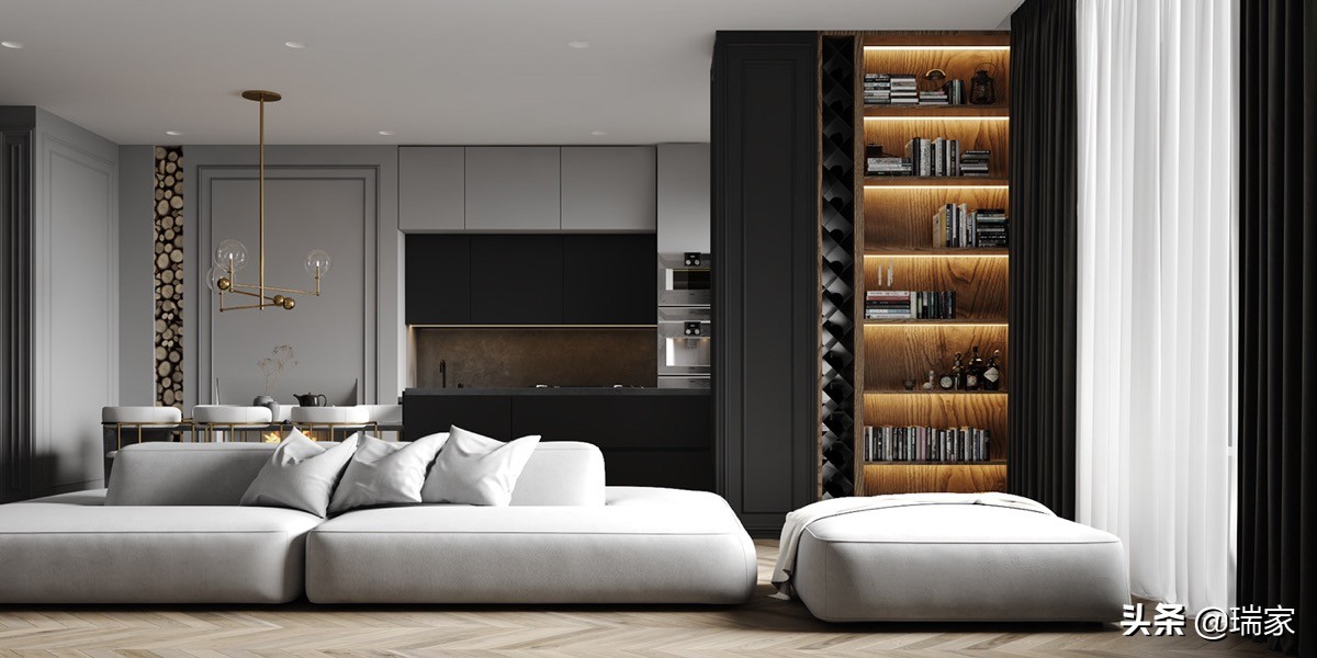 现代轻奢装修风格高级灰180,高级灰现代轻奢极简风格装修