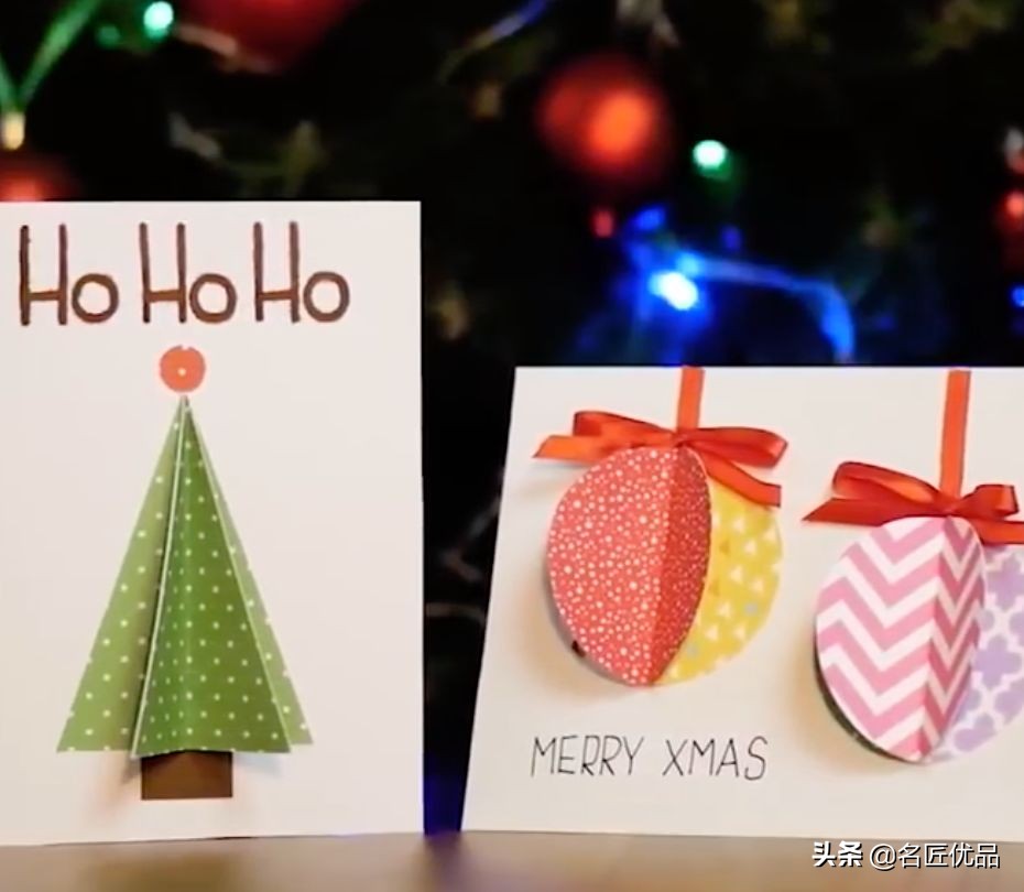 圣诞节手工礼物制作圣诞卡,2020年最火的简单易学的圣诞手工