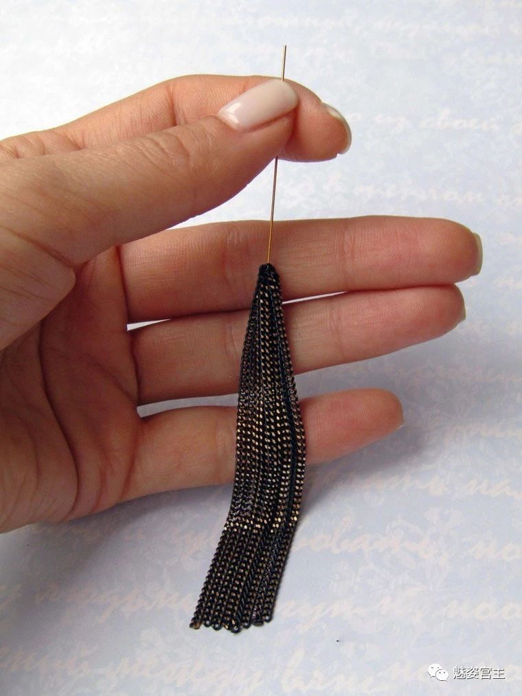 珍珠流苏耳环制作教程,流苏耳环做法教学视频