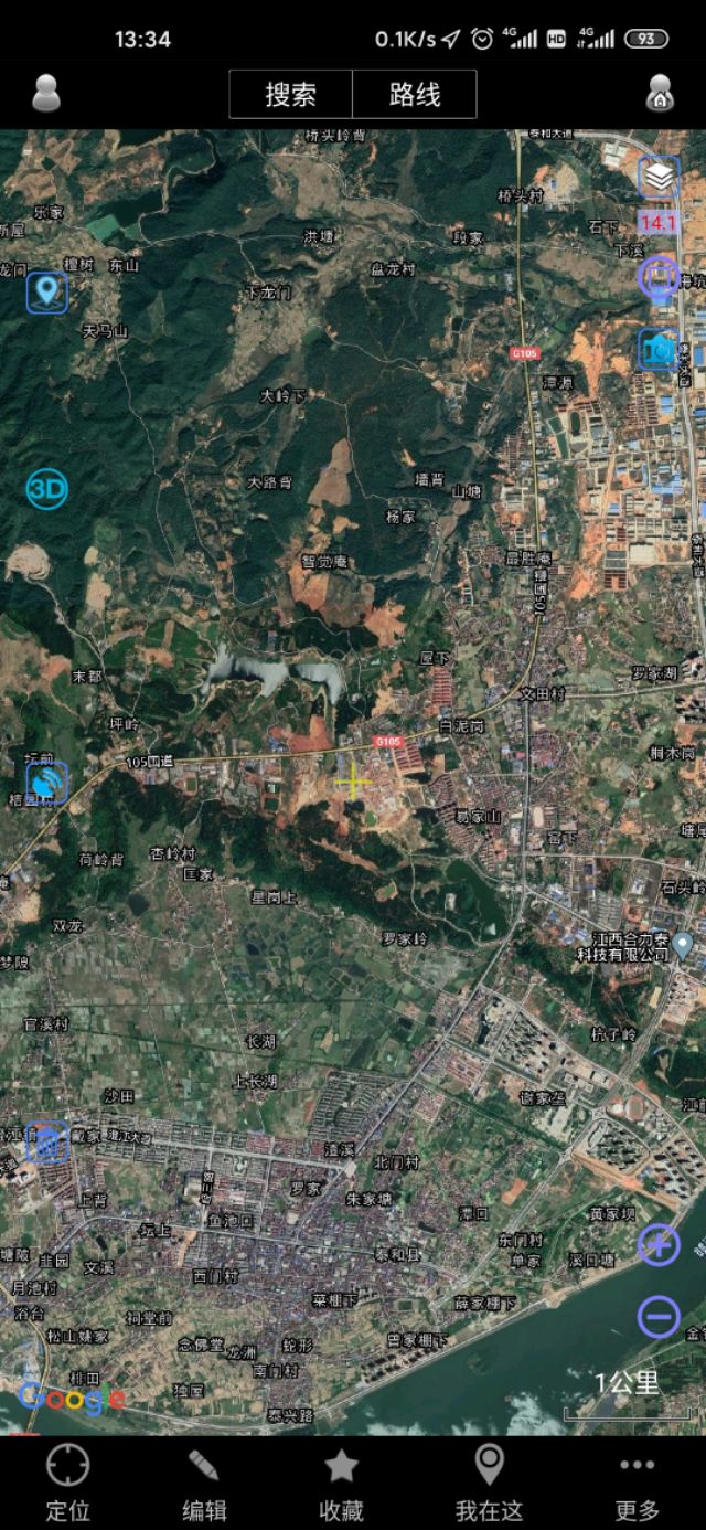 吉安市十县两区一县级市城区城建面积直观对比（同一比例尺下）