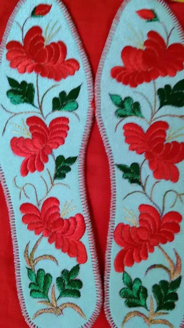 纯手工刺绣鞋垫都是什么图案,45款传统刺绣鞋垫