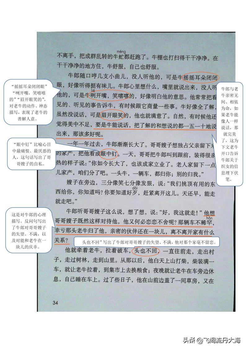 小学语文五年级10课牛郎织女,五上语文第11课牛郎织女教案