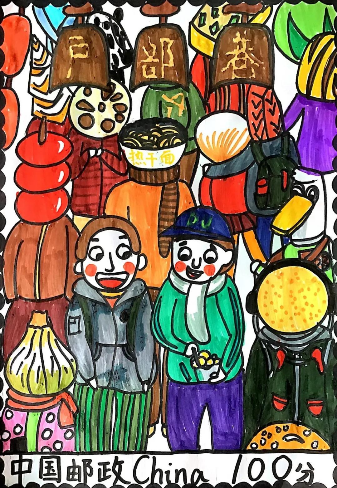 武汉真美少年邮局：把抗疫决心和家乡情怀画到“邮票”中​