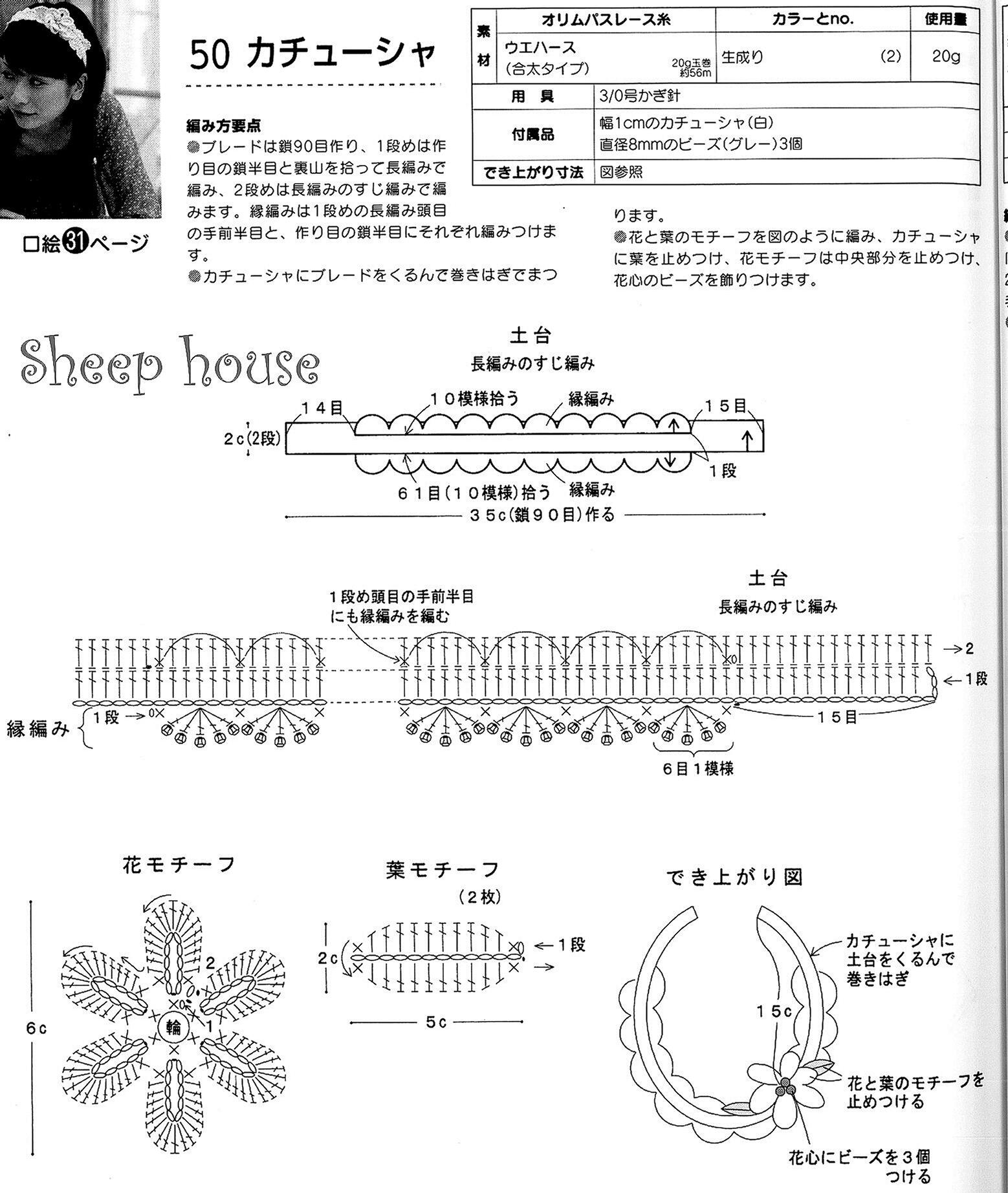 毛线钩织编发头饰网红爆款教程,手工钩簪子发饰爆款教程