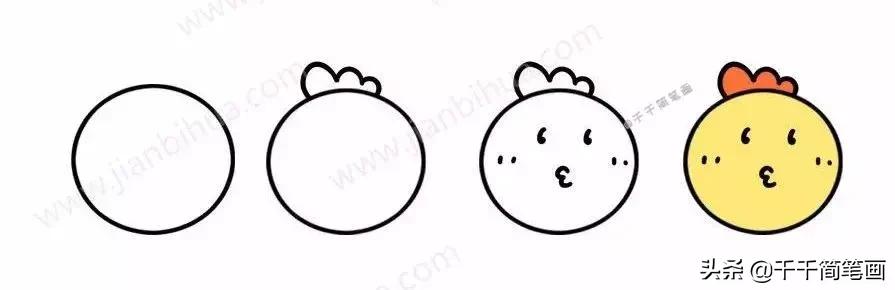 各种小动物头像简笔画图片,简笔画小动物情侣头像