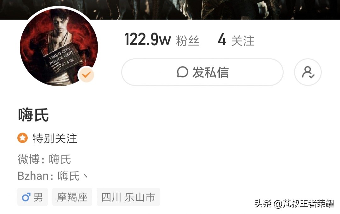 王者荣耀主播嗨氏简介照片,嗨氏王者荣耀在哪直播