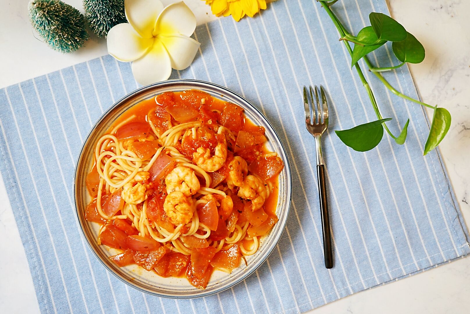 减脂茄汁焖面的做法,超浓郁番茄意面