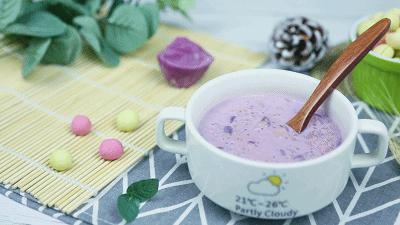 给宝宝煮紫薯面加什么好吃,宝宝辅食紫薯蛋羹