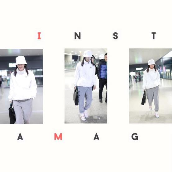 冬季穿一身白超时髦，和周雨彤学习白色服饰搭配，清纯又显白