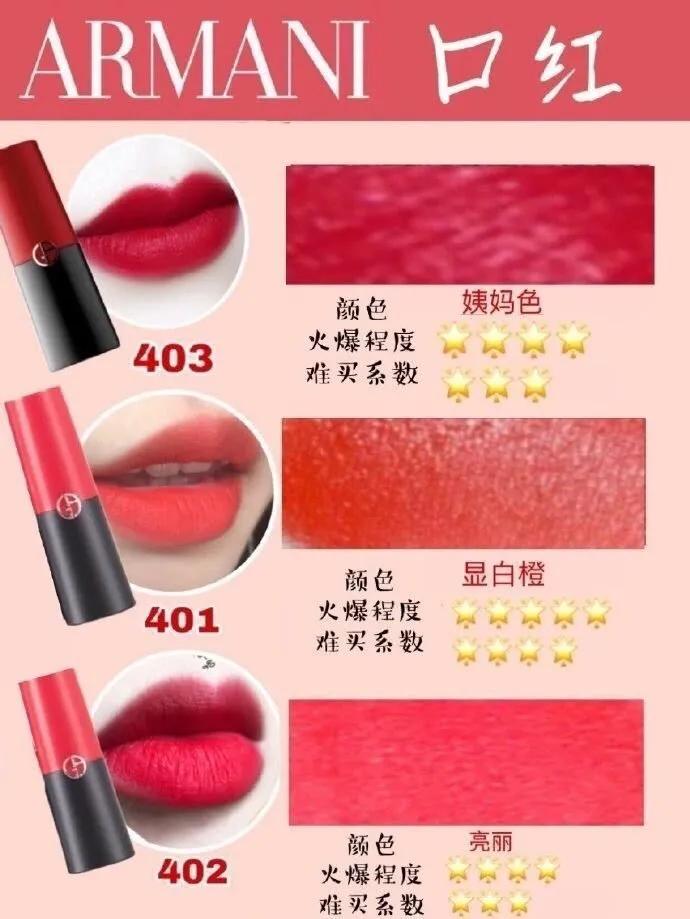 阿玛尼口红哪个色号最适合黄皮,阿玛尼权力口红试色202黄皮试色