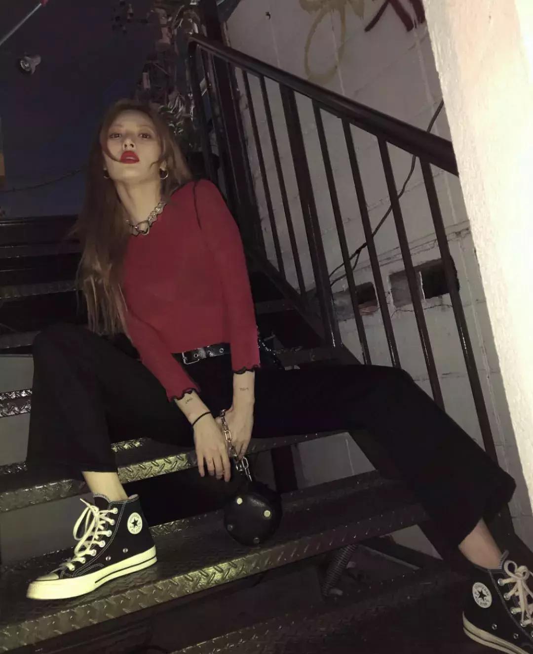 你排队摇号才能买到的匡威，娜比、泫雅和超模Gaia有50多双！